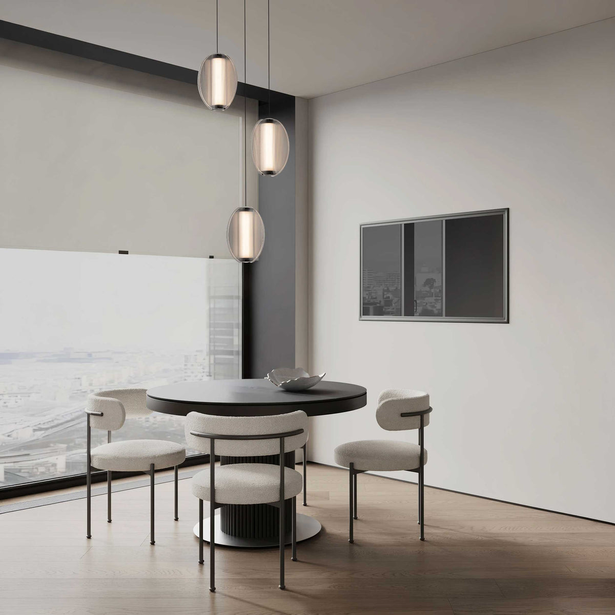 Nova Luce Noir LED Vertical Pendant light