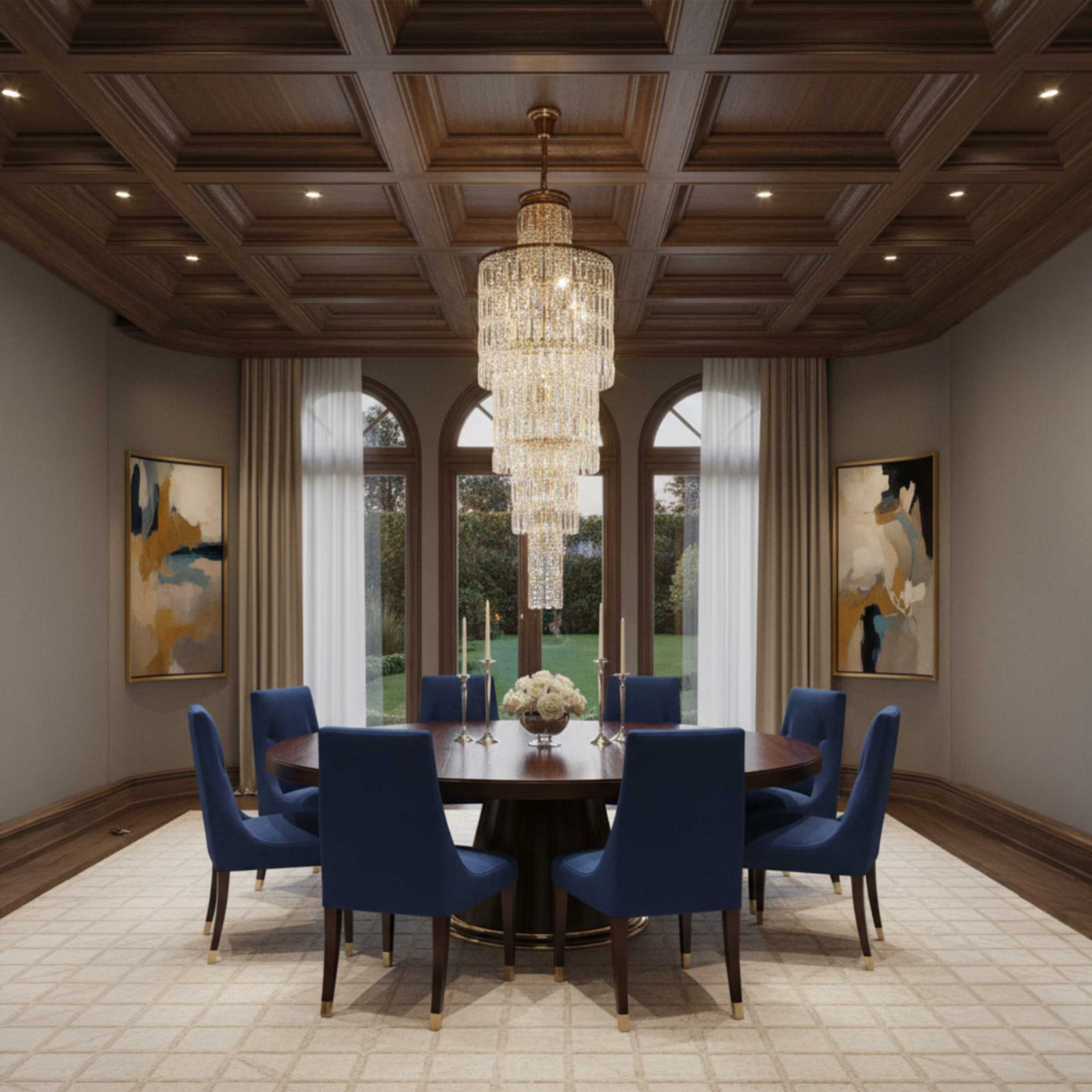 Maytoni Niagara E14 Crystal Pendant Chandelier
