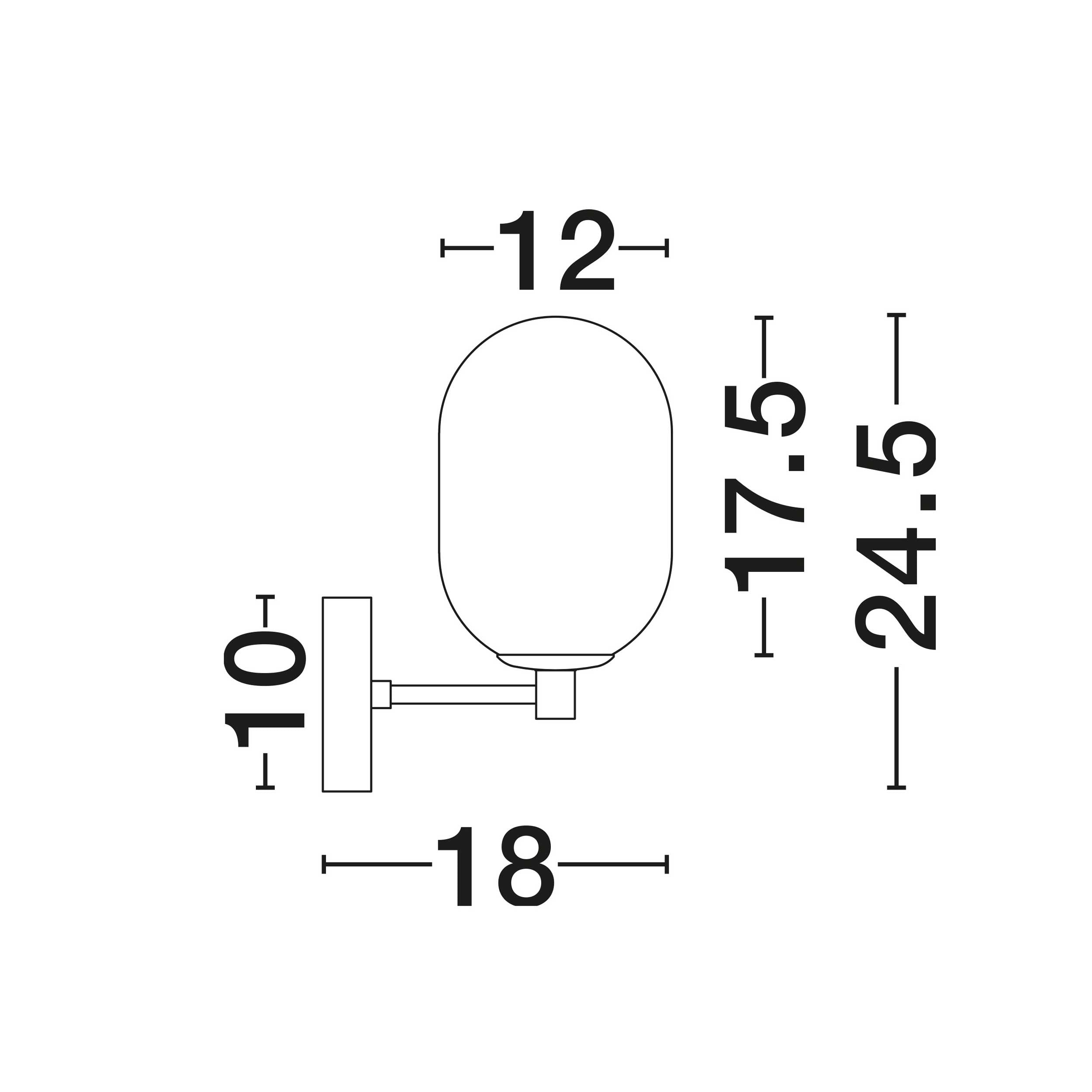 Nova Luce Balor G9 wall lamp