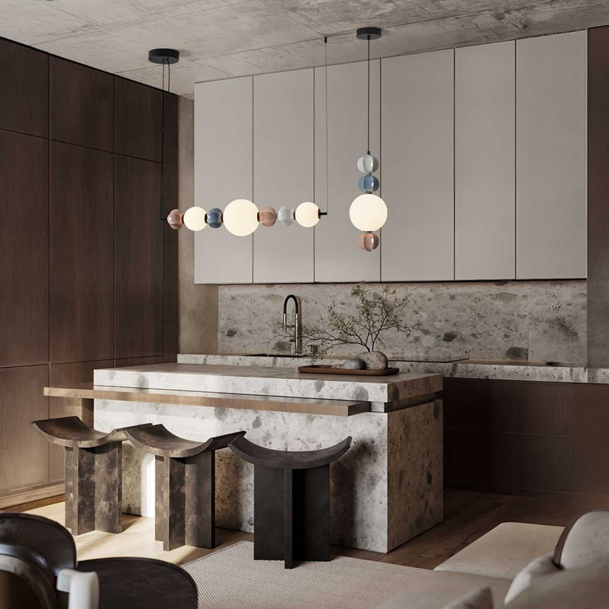 Nova Luce Dazz LED pendant light vertical