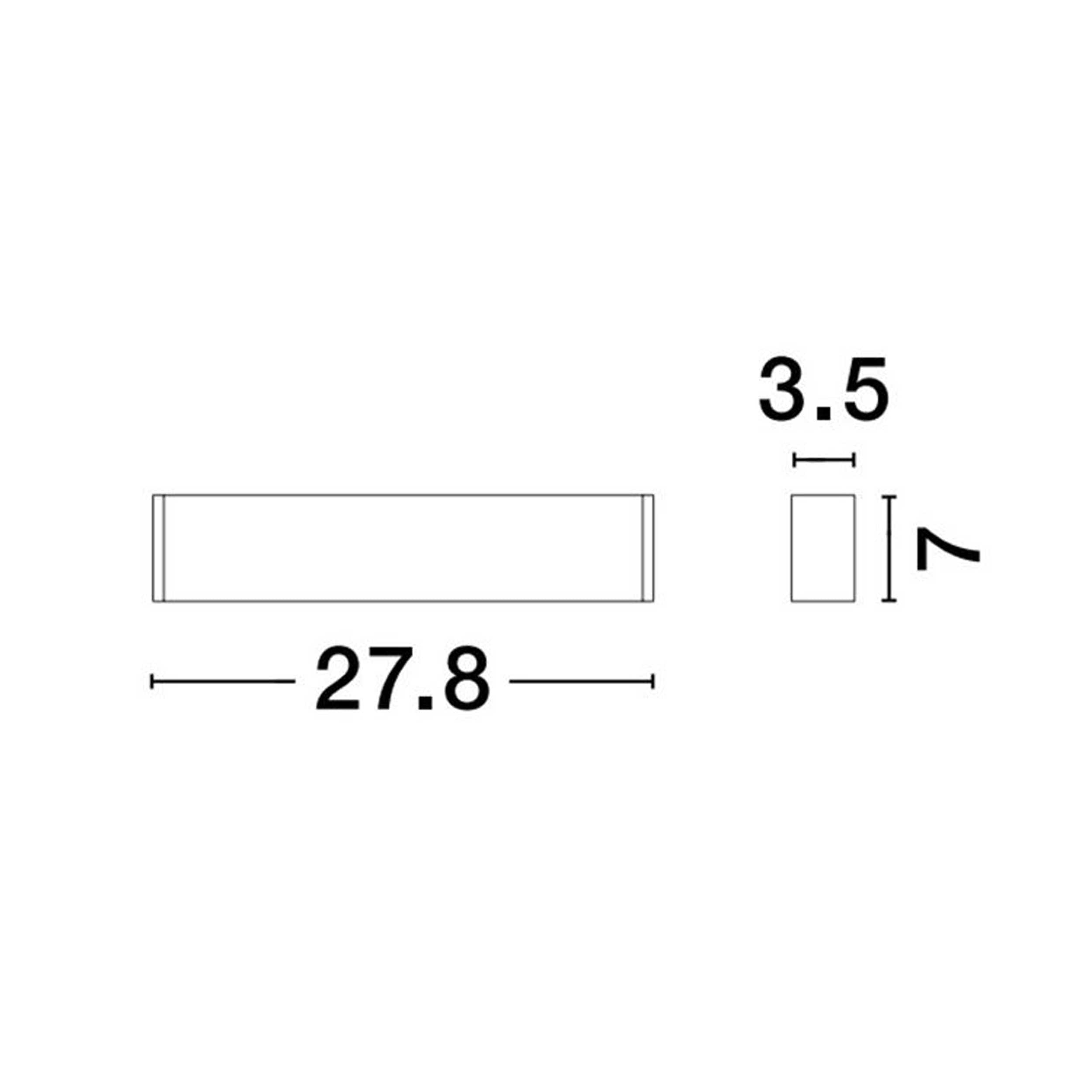 Nova Luce Lina Opal LED linear surface-mounted ceiling light connectable