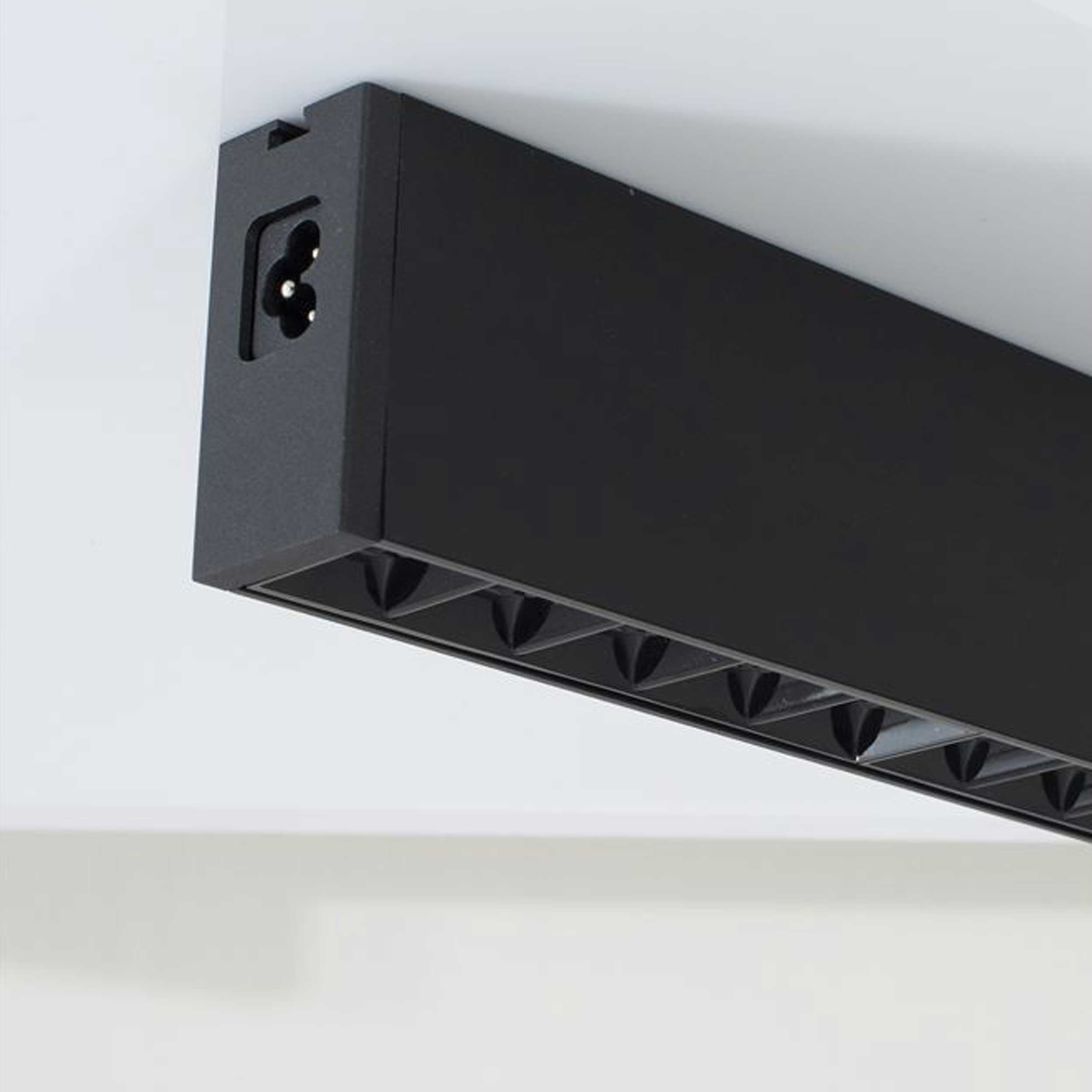 Nova Luce Lina Antiglare LED linear surface-mounted ceiling light connectable