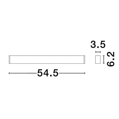 Nova Luce Lina Antiglare LED linear surface-mounted ceiling light connectable