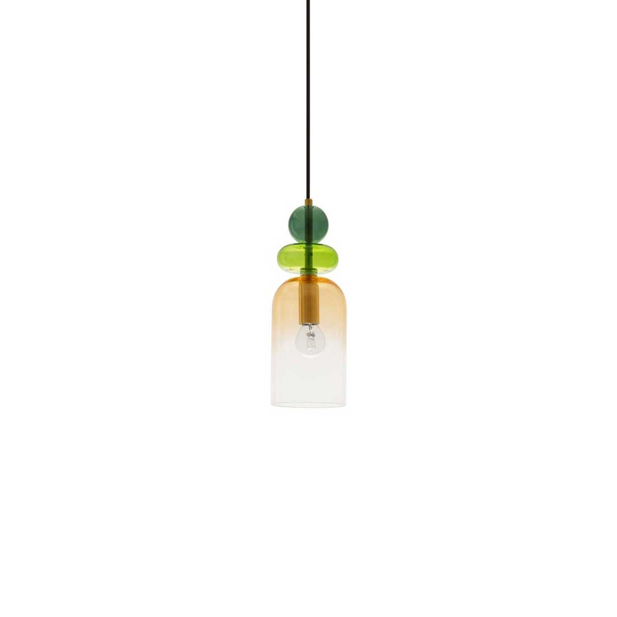 Nova Luce Murano E14 skleněné závěsné svítidlo