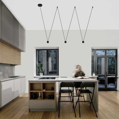 Nova Luce Nocci LED pendant light with cable suspension