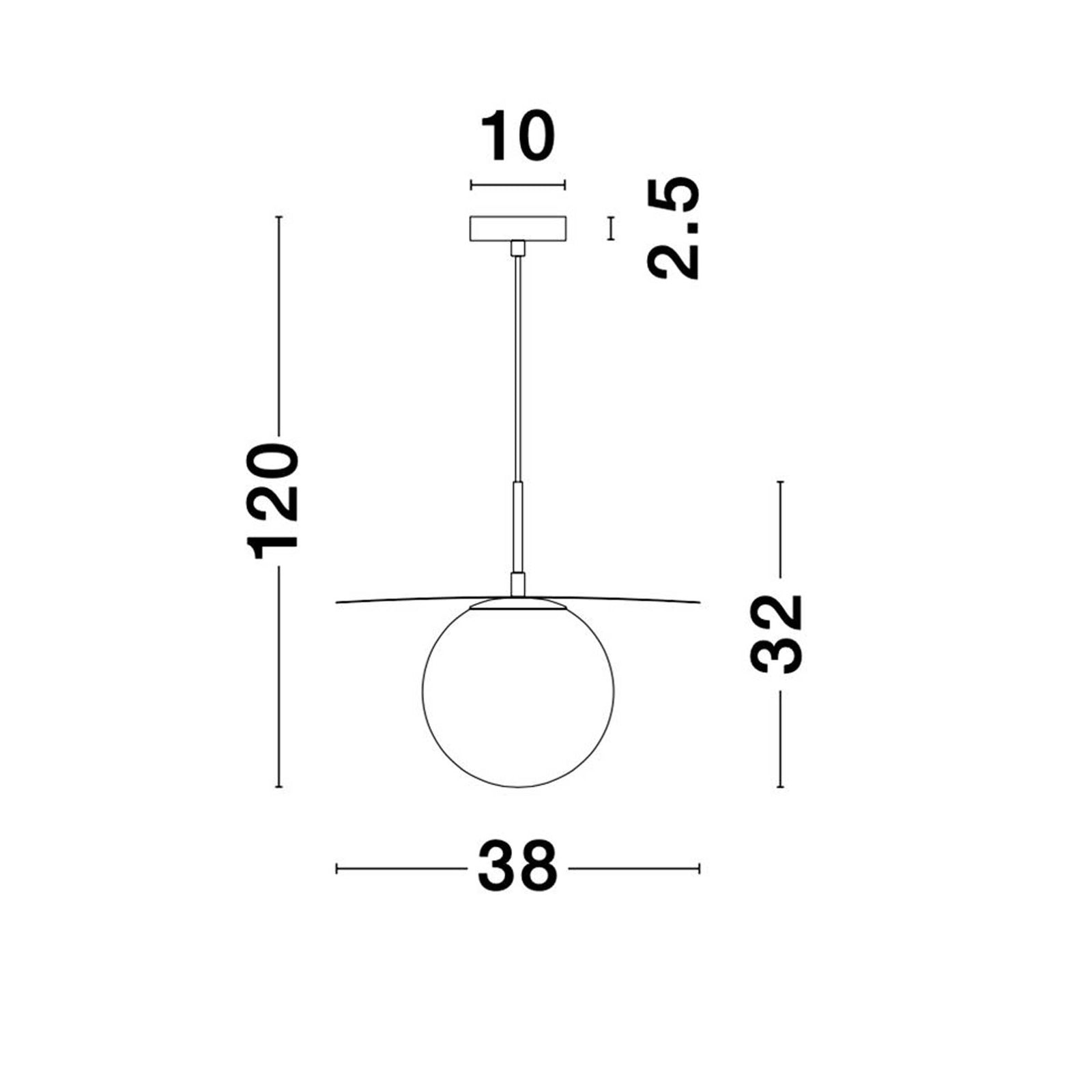 Nova Luce Obbit E27 pendant light