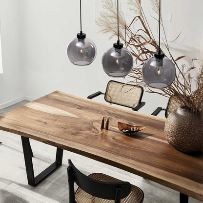 Nova Luce Palmer E27 glass pendant light longitudinal