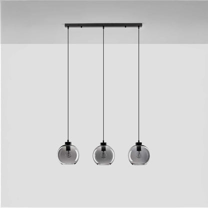 Nova Luce Palmer E27 glass pendant light longitudinal
