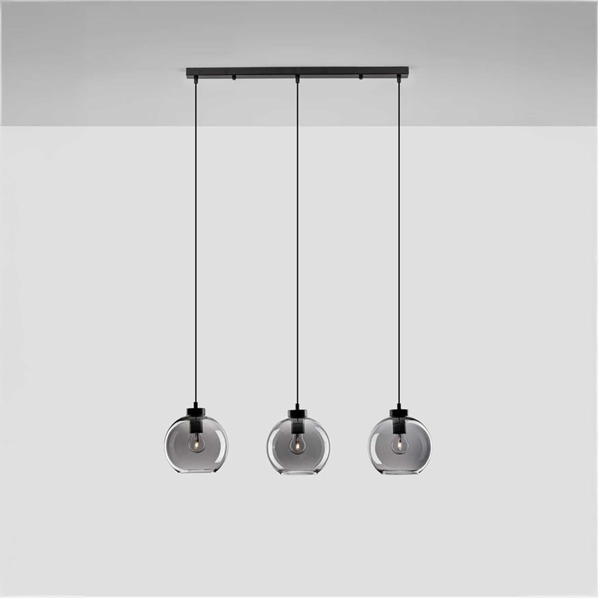 Nova Luce Palmer E27 glass pendant light longitudinal