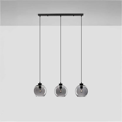 Nova Luce Palmer E27 glass pendant light longitudinal