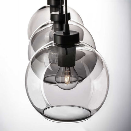 Nova Luce Palmer E27 glass pendant light longitudinal