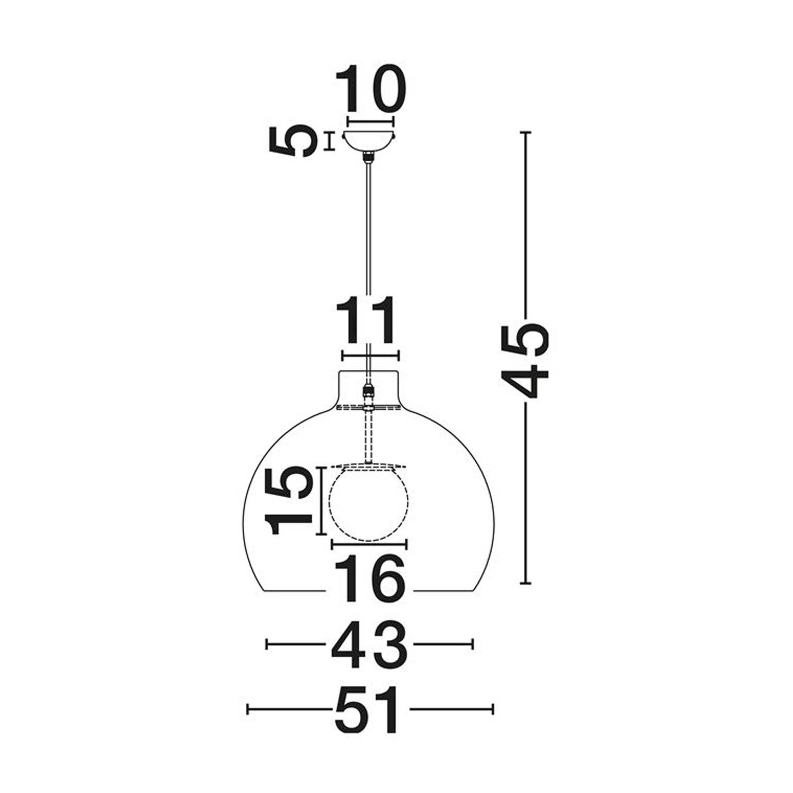 Nova Luce Obbit E27 pendant light