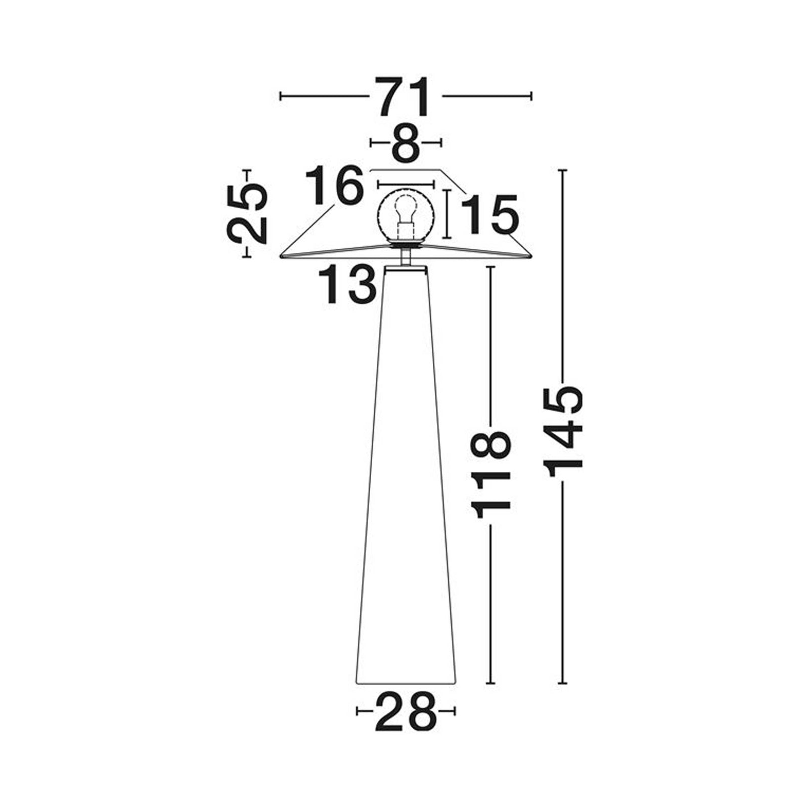 Nova Luce E27 base floor light