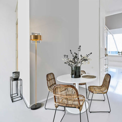 Nova Luce Sianna E27 glass floor lamp