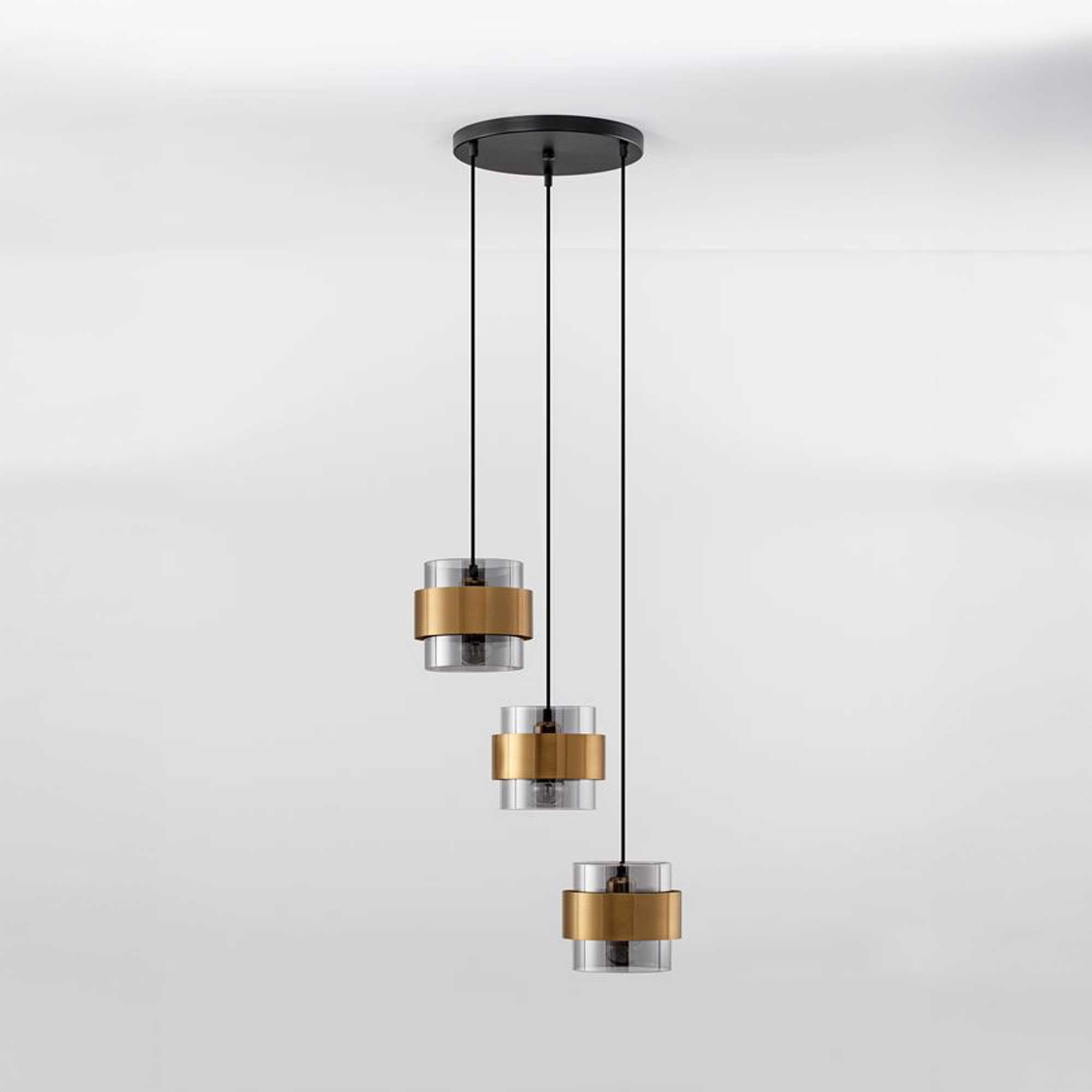 Nova Luce Sianna E27 glass pendant luminaire vertical