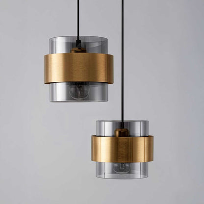 Nova Luce Sianna E27 glass pendant luminaire vertical