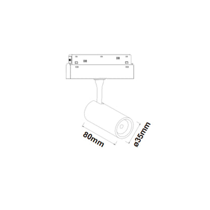 Magneto LED svítidlo pro 48V lištu