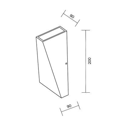 Maytoni Times Square LED exterior wall light