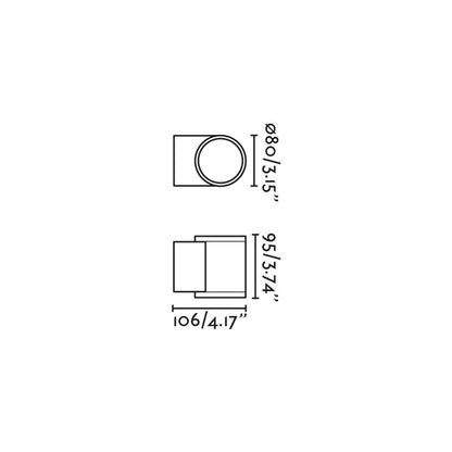 Faro Tond LED exterior wall light IP54