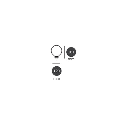 VK Light Globo Plastic E27 LED Bulb, ø95, 15W