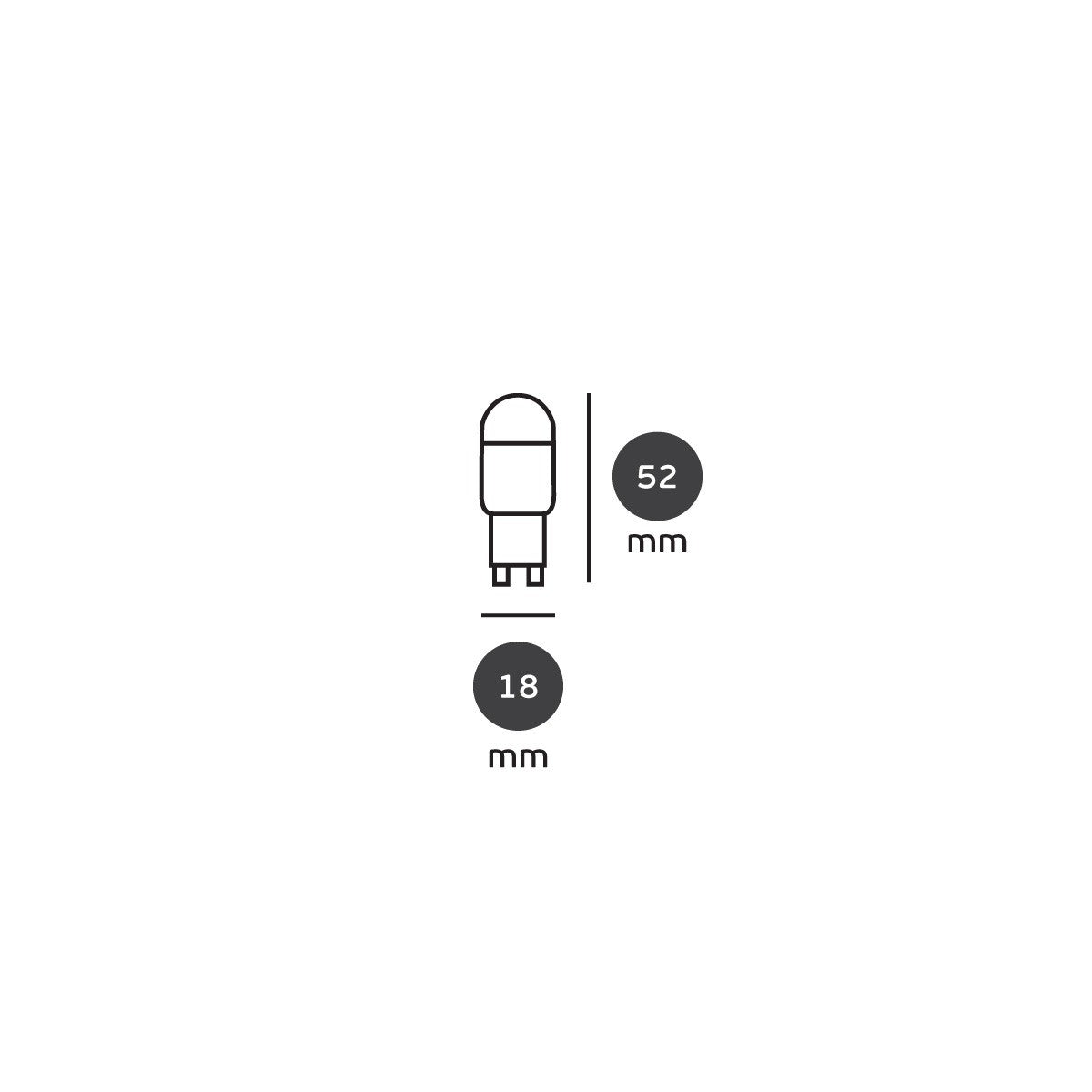 VK Light G9 3W 220lm LED Bulb