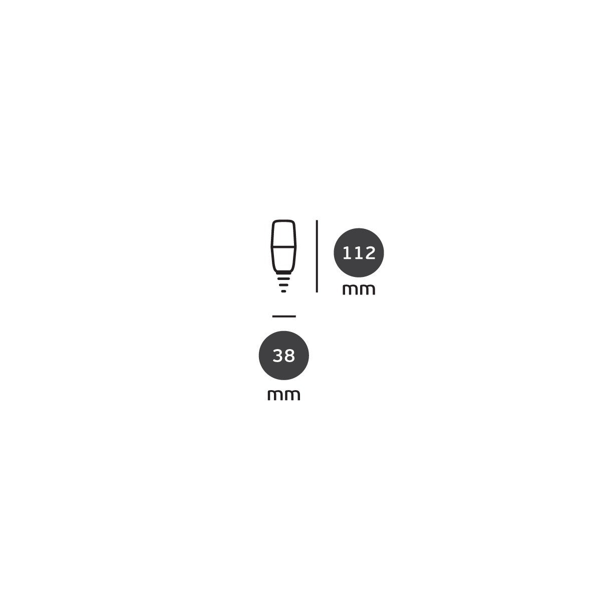 VK Light Long E14 LED Bulb, 600 lm, 7 W