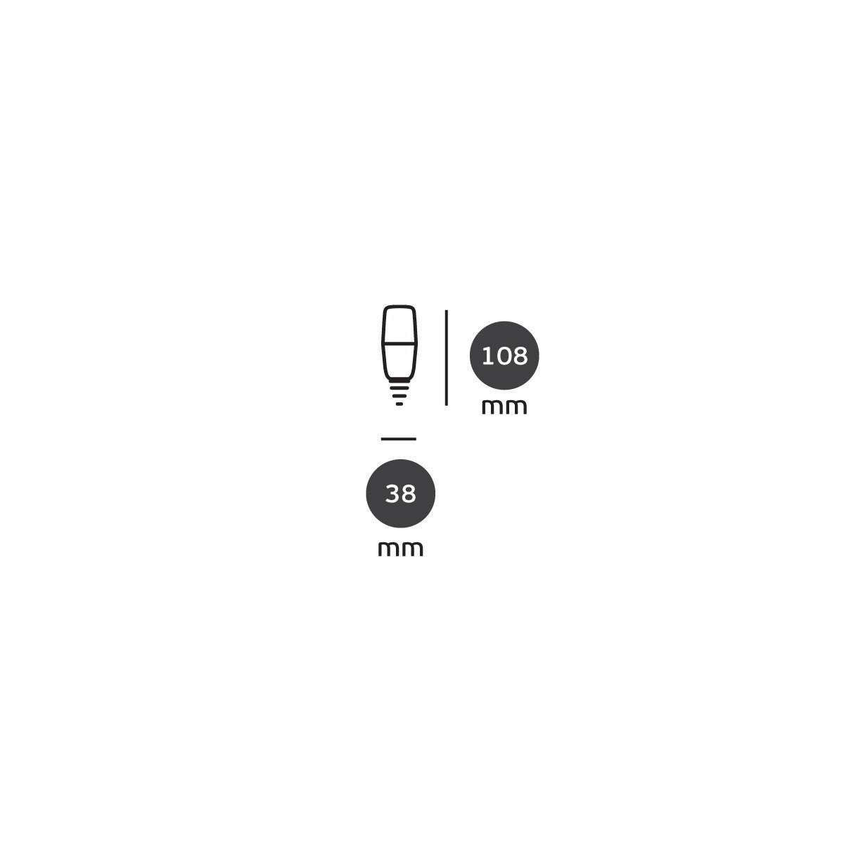 VK Light Long E27 LED Bulb, 630 lm, 7 W