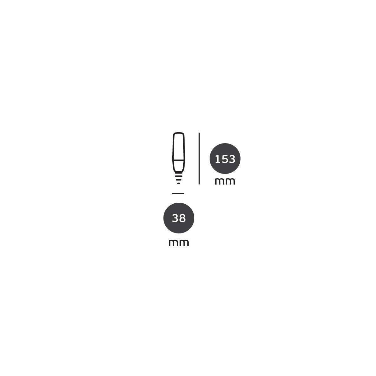 VK Light Long E27 12W LED Bulb