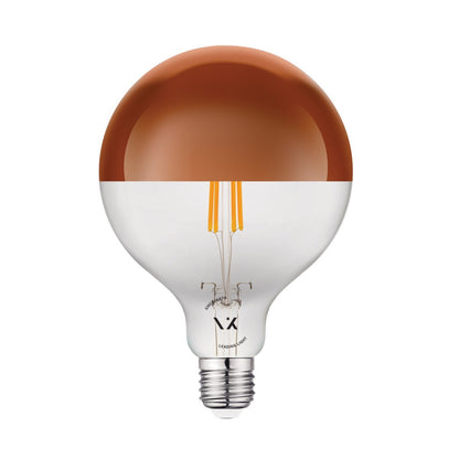 VK Light Globo Filament Pink Copper LED Bulb, E27, ø125, 2700K, 7W, Dimmable