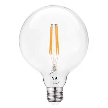 VK Light Globo Filament Clear E27 LED Bulb, ø125, 2700K