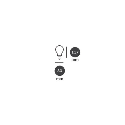 VK Light Globo Filament Clear E27 LED Bulb