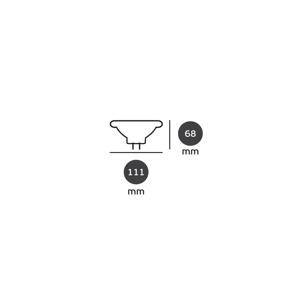 VK Light GU10 LED Bulb, 1000 lm, 12 W, Dimmable