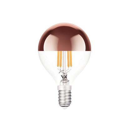 VK Light Mini Globe Filament Pink Copper E14 2700K 4.5W Dimmable LED Bulb