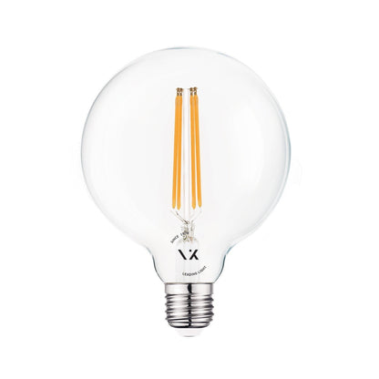 VK Light Globo Filament Clear E27 LED Bulb, 2700K, 7W, Dimmable