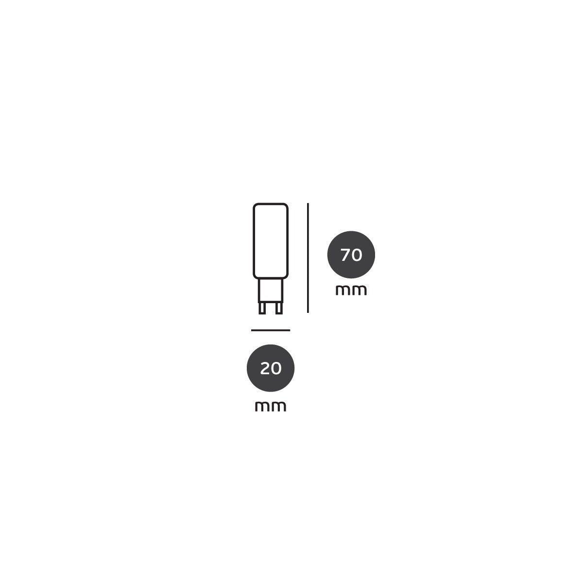 VK Light G9 240V 8W LED Bulb