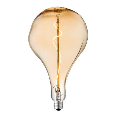 VK Light Spiral Filament Amber E27 2200K 3W Dimmable LED Bulb