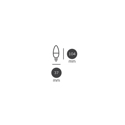 VK Light Candle Plastic E14 9W LED Bulb