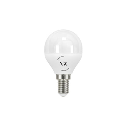 VK Light Mini Globe Plastic E14 LED Bulb, ø45, 9W, Dimmable