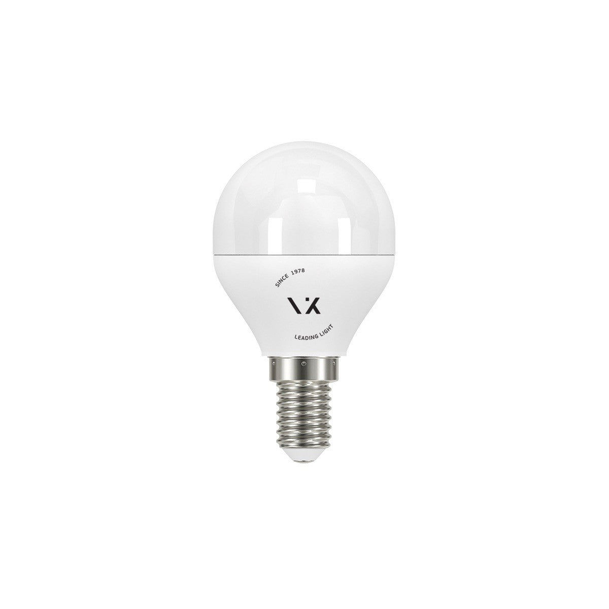 VK Light Mini Globe Plastic E14 LED Bulb, ø45, 9W