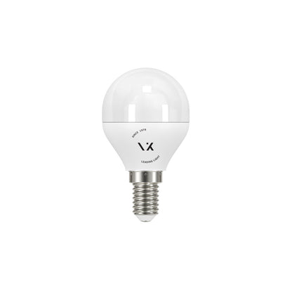 VK Light Mini Globe Plastic E14 LED Bulb, ø45, 9W