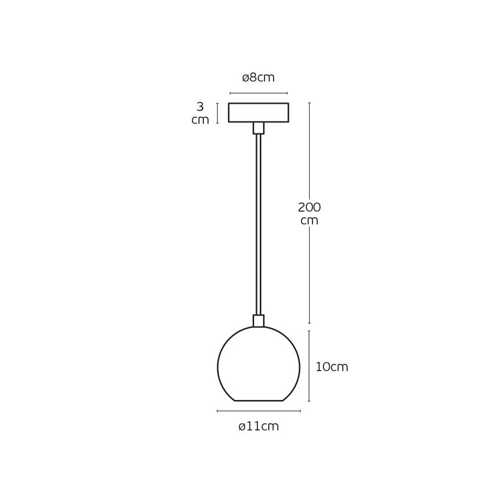 VK Light Ada GU10 pendant light spherical