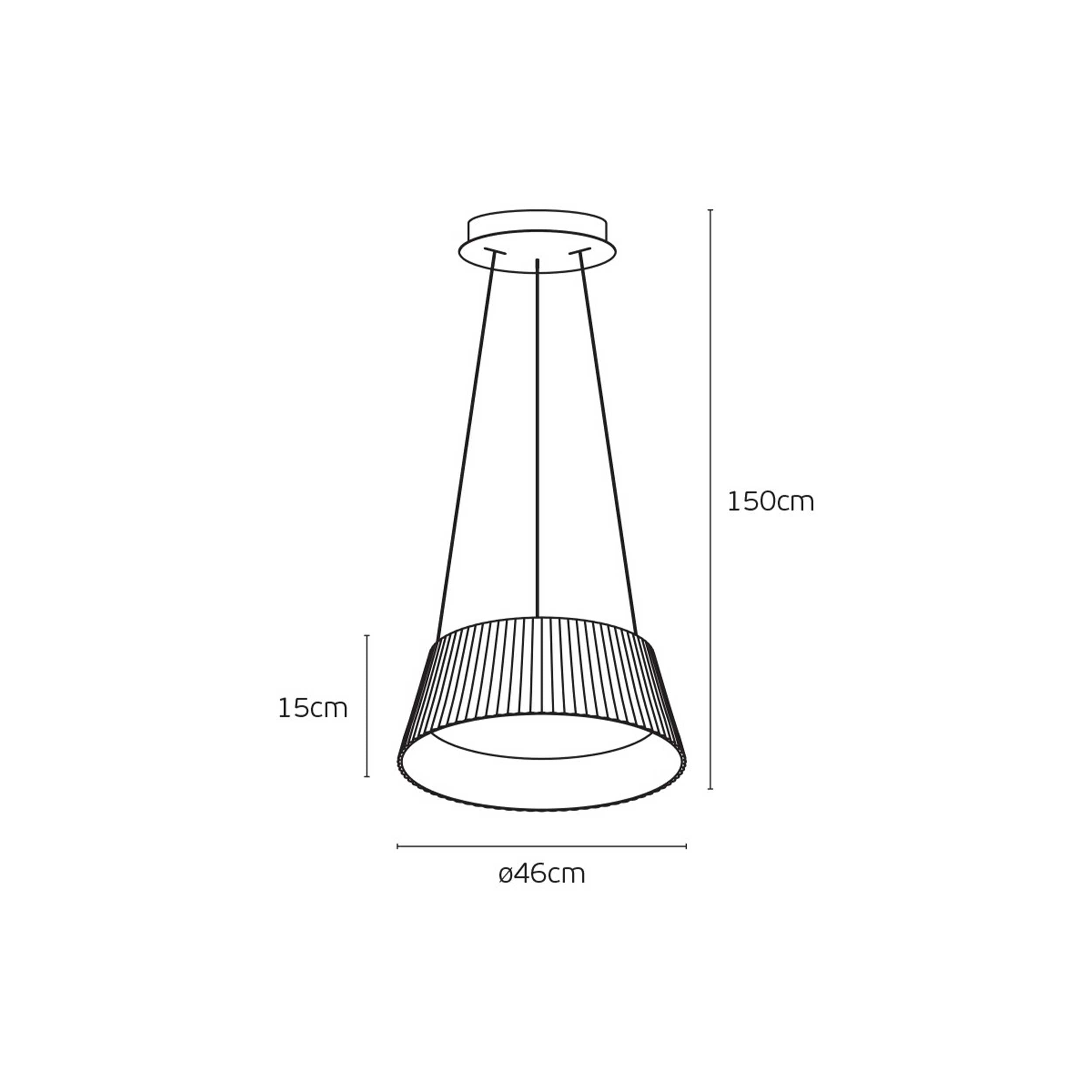 VK Light Aelia Wood LED pendant light