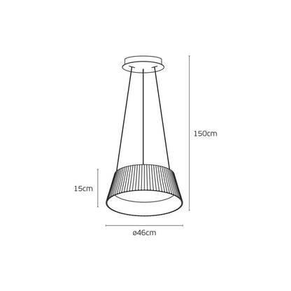 VK Light Aelia Wood LED pendant light