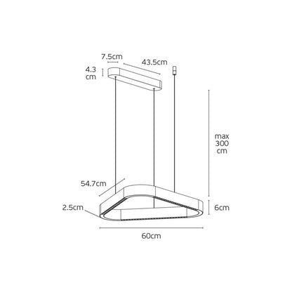 VK Light Aria LED pendant light