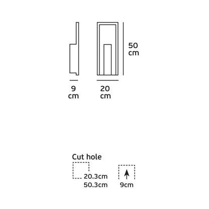 VK Light Gate GU10 recessed wall light