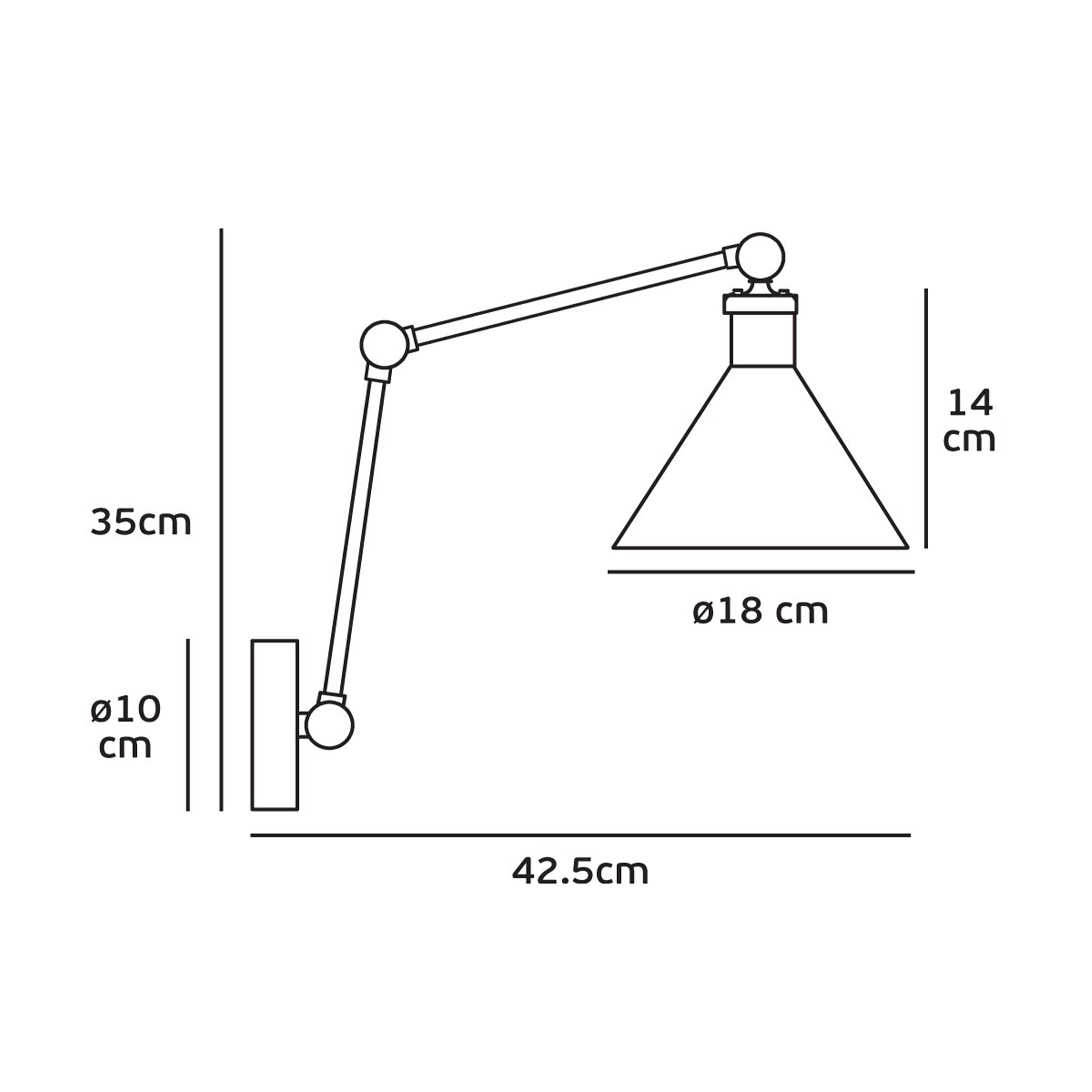 VK Light Gro E27 wall light