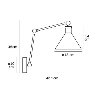 VK Light Gro E27 wall light