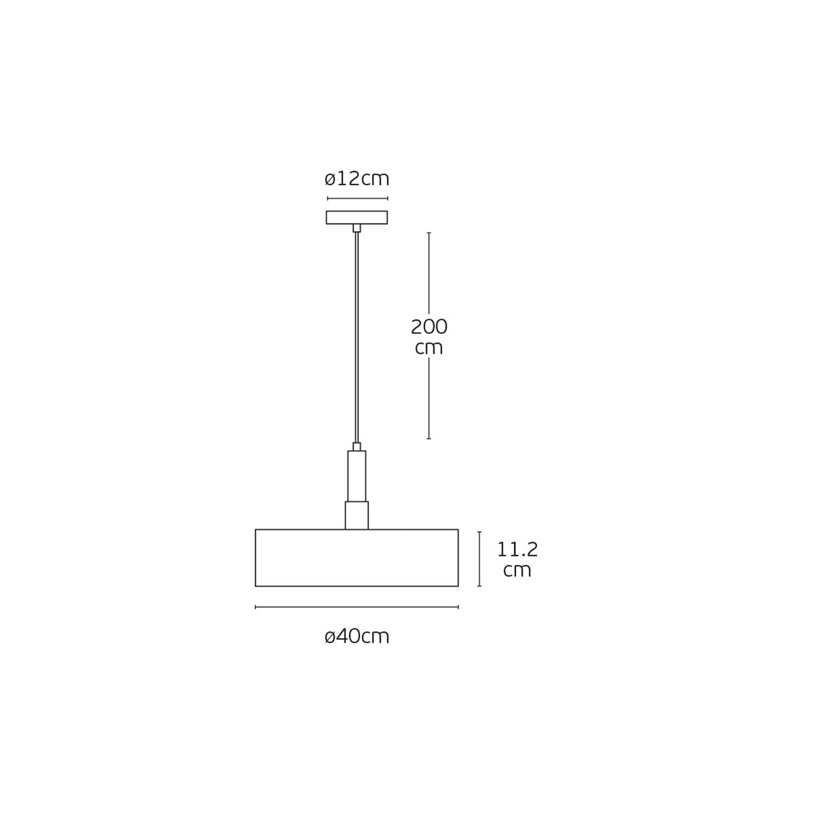 VK Light Halo E27 pendant light circular