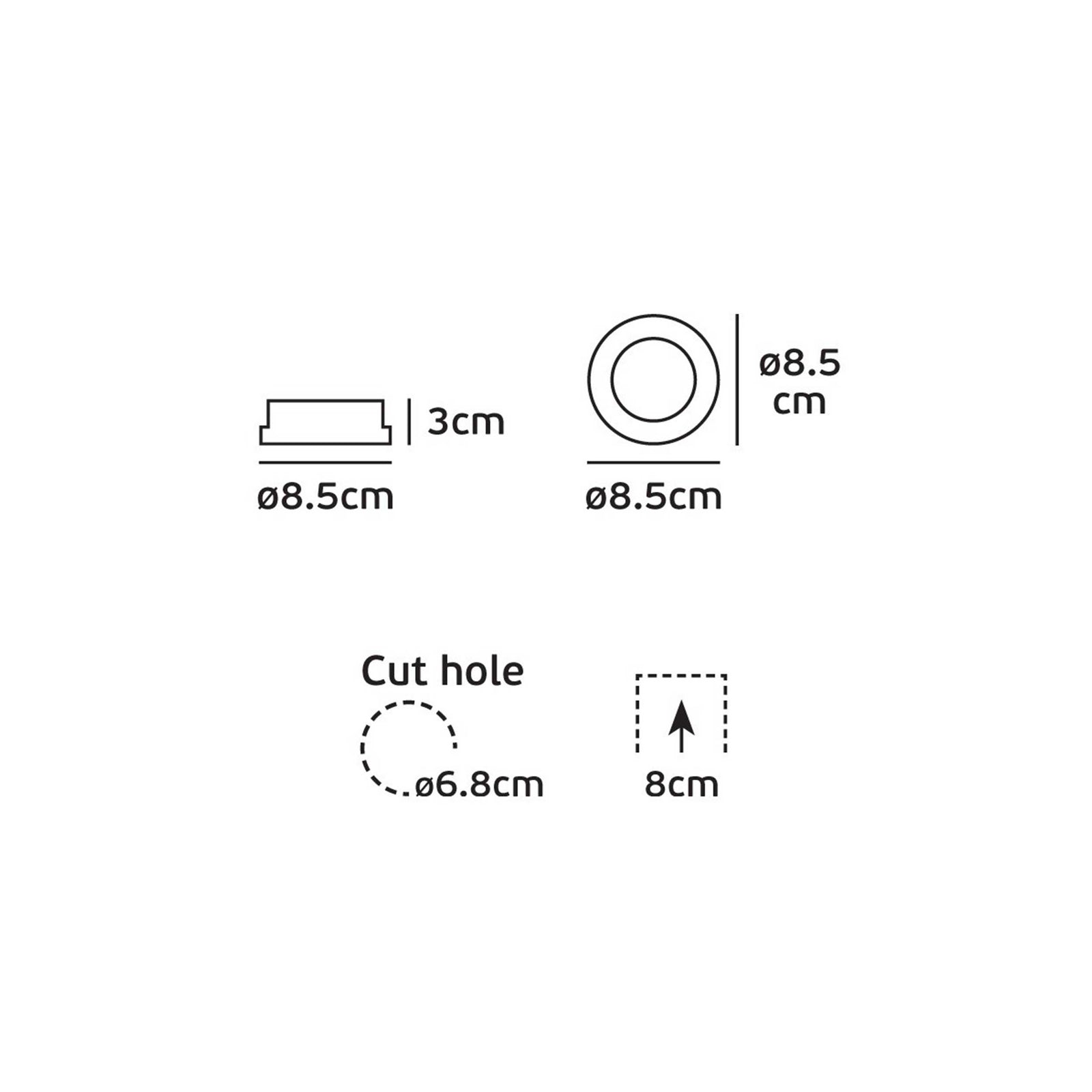 VK Light Ivy GU10 PAR16 Recessed Ceiling light