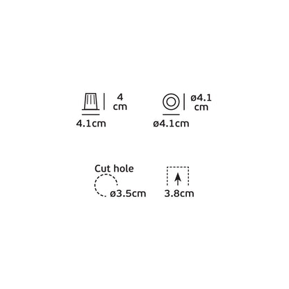 VK Light Bloc Narrow LED recessed light with fixed optics